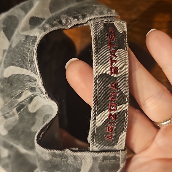 NCAA ASU Arizona State Sun Devils Embroidered Camo Hat - velcro adjustable - Picture 8 of 10